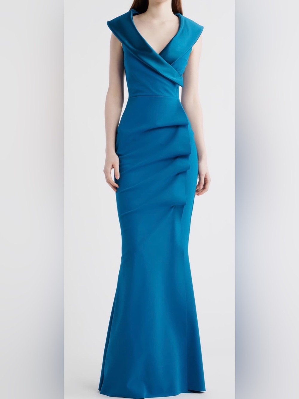 Chiara Boni La Petite Robe Fiy Satin Trim Mermaid Gown